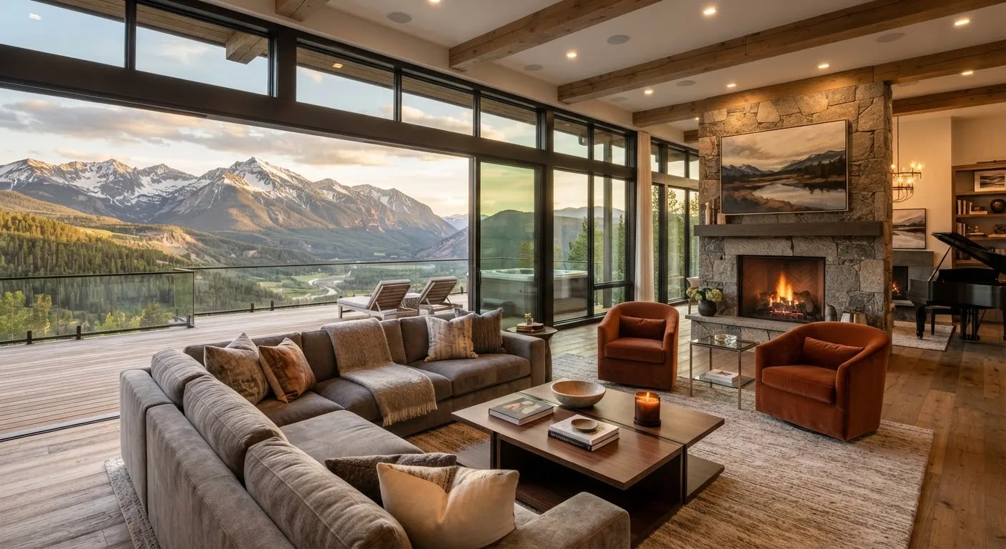 The panoramic room, where the glass does the talking.